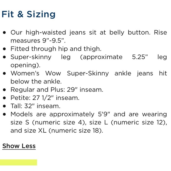 NWT Old Navy High Rise Super Skinny Jeans - Picture 6 of 6